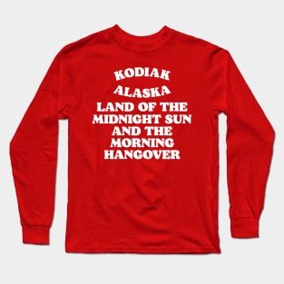 Kodiak Alaska Retro Funny Tourist Souvenir Long Sleeve T-Shirt